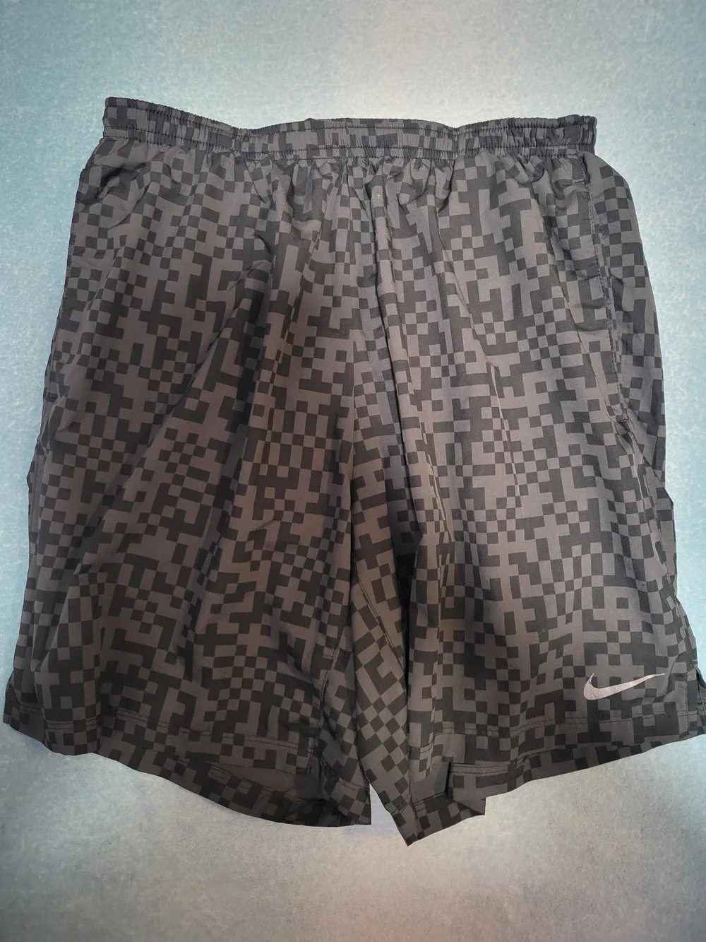 Nike Men's Black Pixel Camo Athletic Shorts